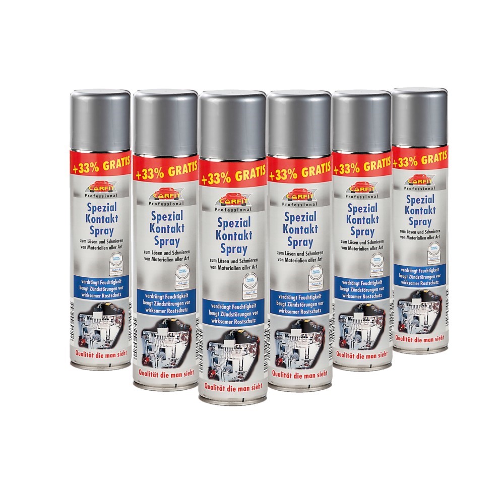 Carfit Spezial-Kontaktpflege / Kontaktspray 6er Set