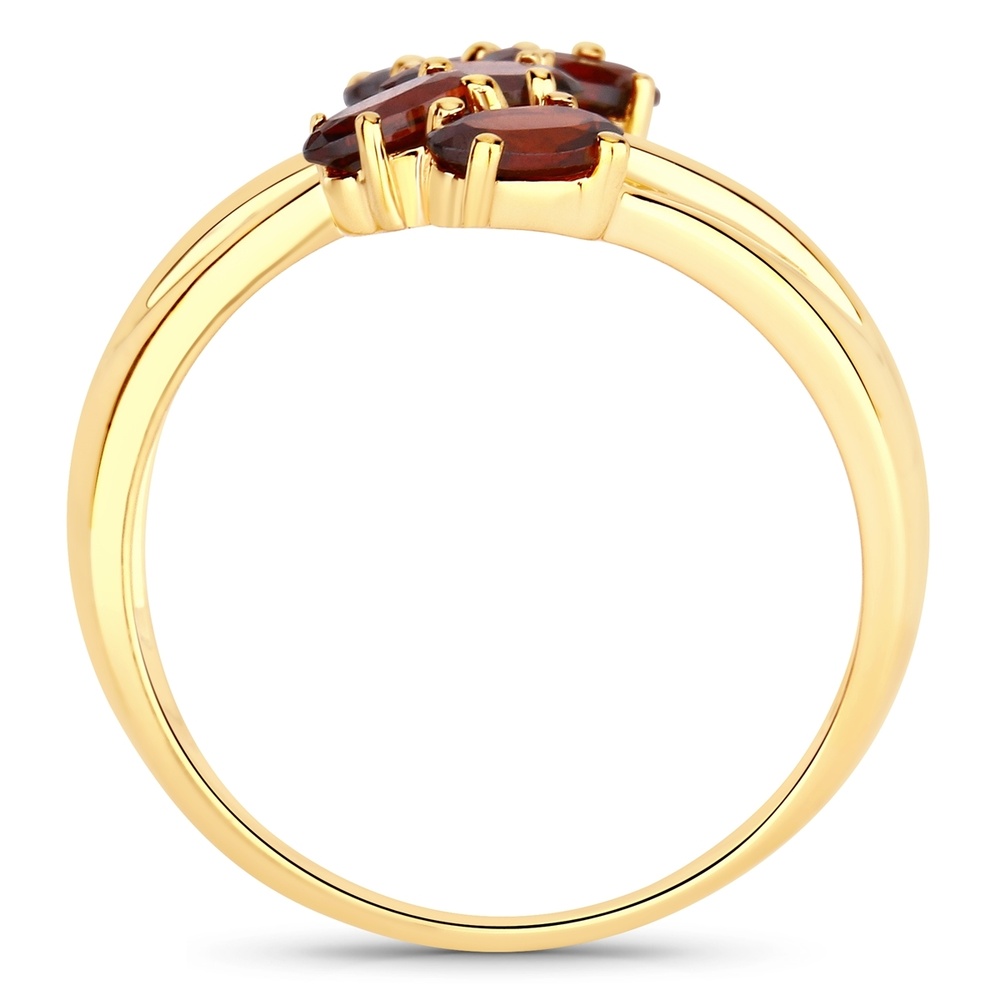 Rafaela Donata Bague Argent sterling Grenat en Or jaune Bague