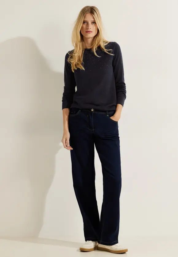 CECIL Pullover mit Steinchendeko