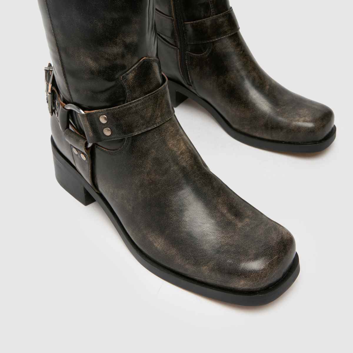 Schuh – Amina Hardwear – Svarta bikerstövlar