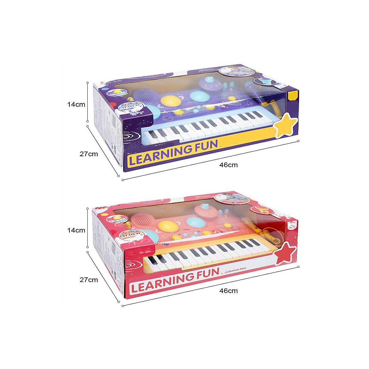 Elektronisches Orgelspielzeug für Kindermusik Klavier spielen mit Mikrofon, Kinderlied spielendes Spielzeug