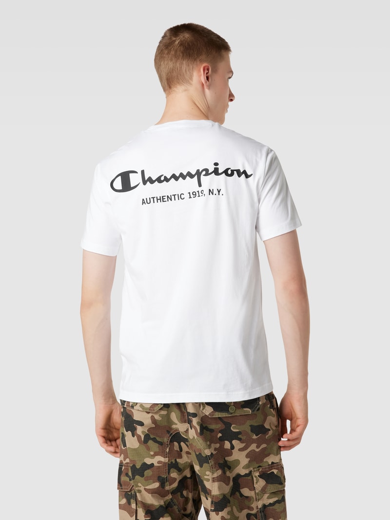 T-Shirt mit Label-Print Modell 'LEGACY CENTER' in weiß