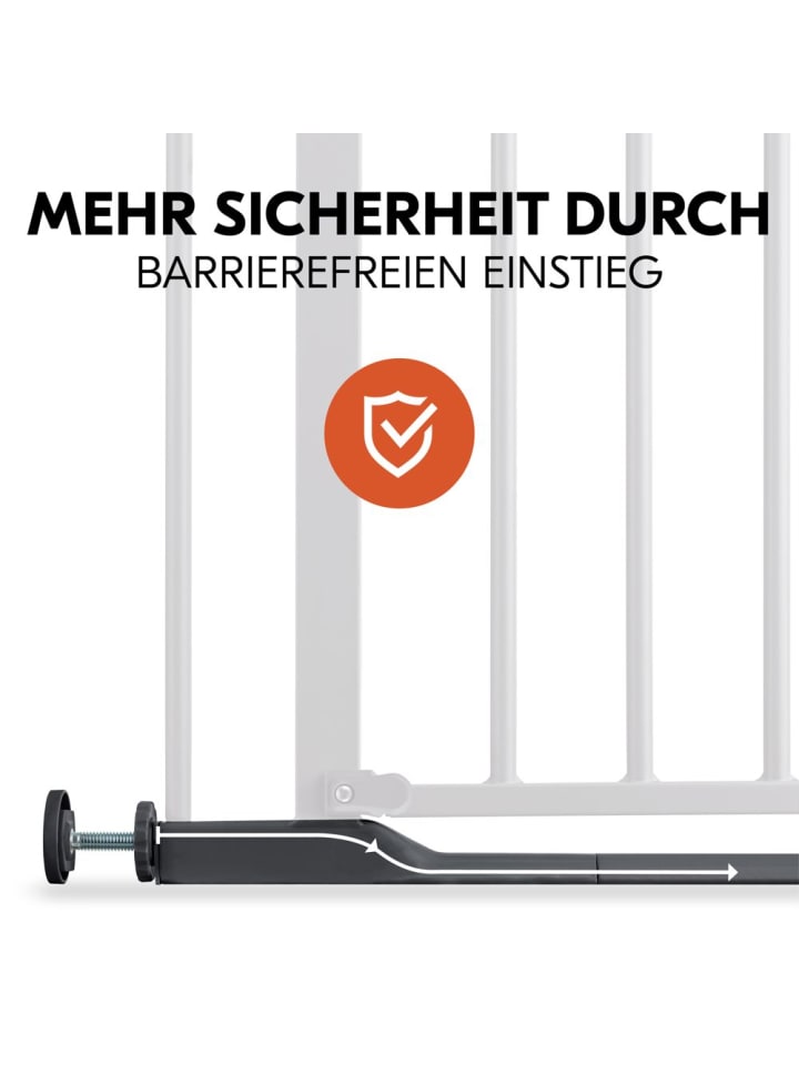 Hauck Türschutzgitter / Treppenschutzgitter Clear Step 2 in grau günstig kaufen onesize