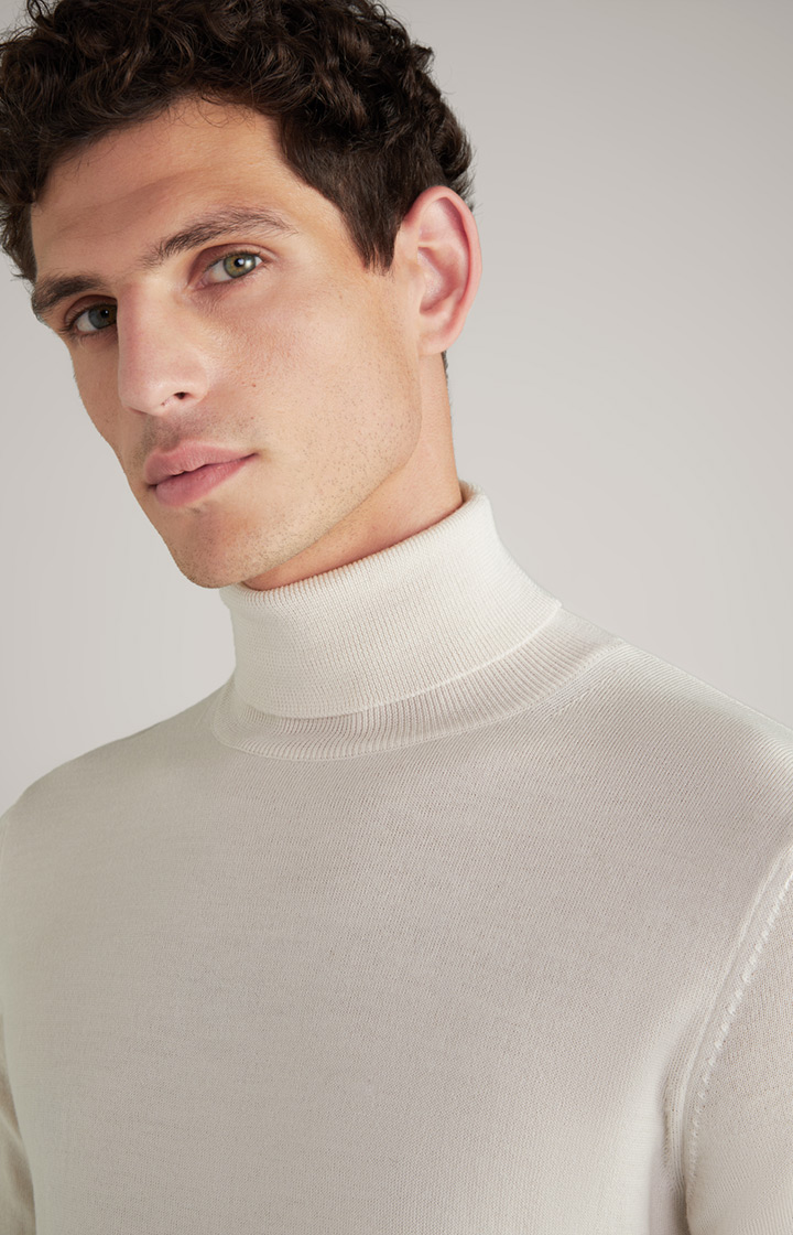 Merinowoll-Pullover Donte in Beige