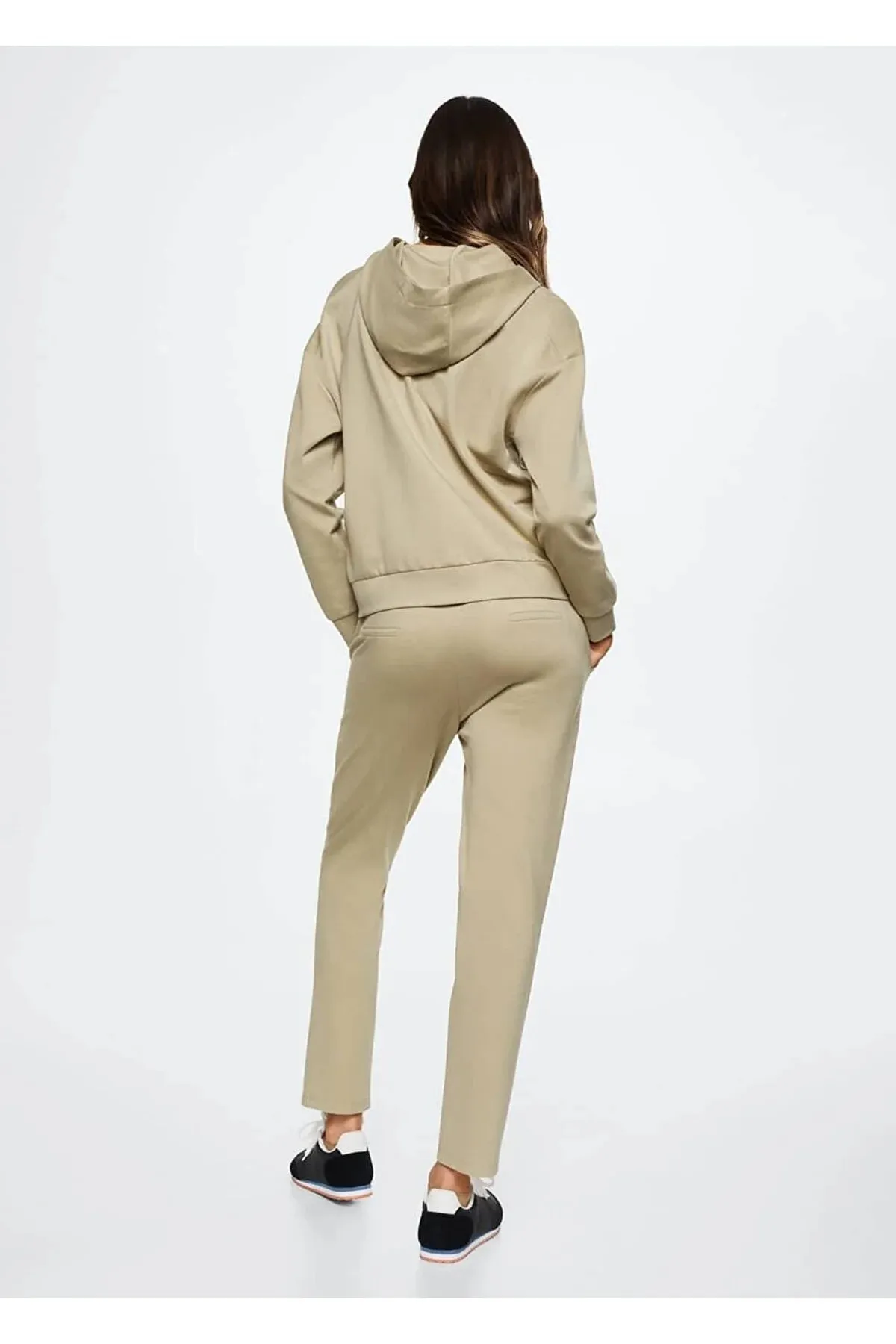 MANGO  Khakifarbene Damenhose 37073839