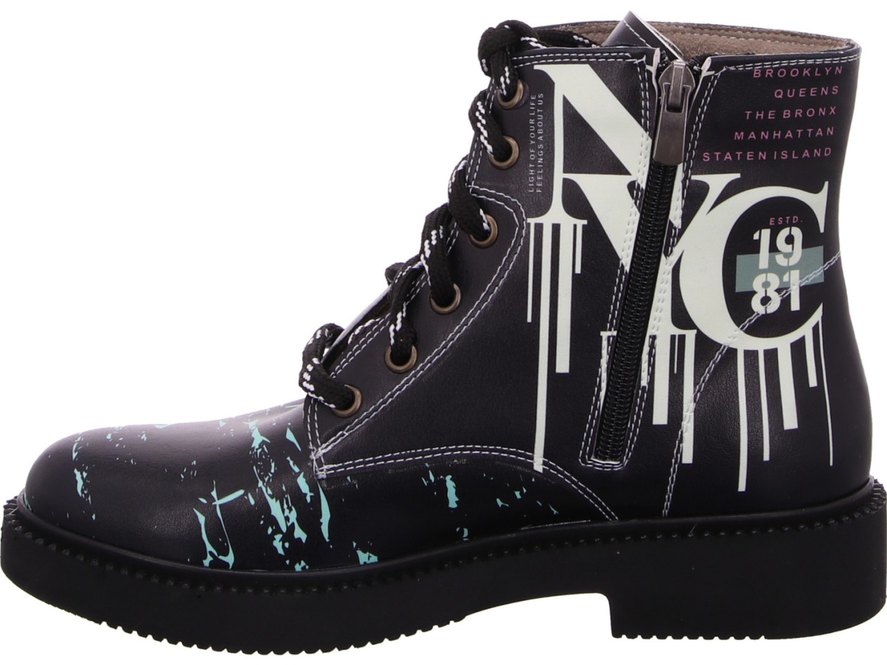 DIVERSE Winterstiefel schwarz NEW YORK CITY