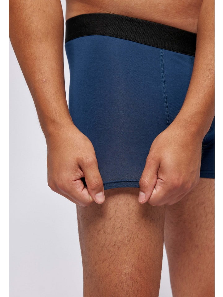 SNOCKS Boxershorts ohne Logo aus Bio-Baumwolle 6 Stück in Blau günstig kaufen