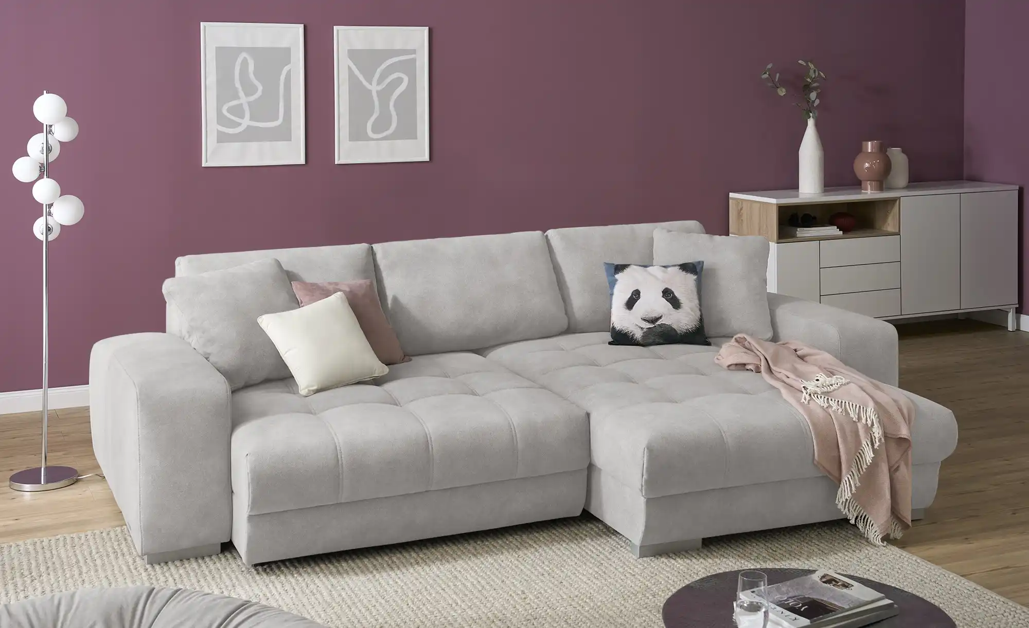 bobb Ecksofa mit pflegeleichtem Bezugsstoff  Caro II
