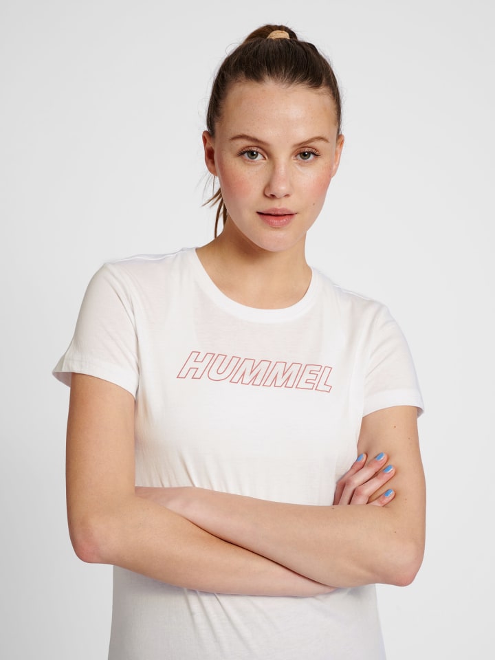 Hummel Hummel T-Shirt Hmlte Cali Multisport Damen in WHITE/WITHERED ROSE günstig kaufen
