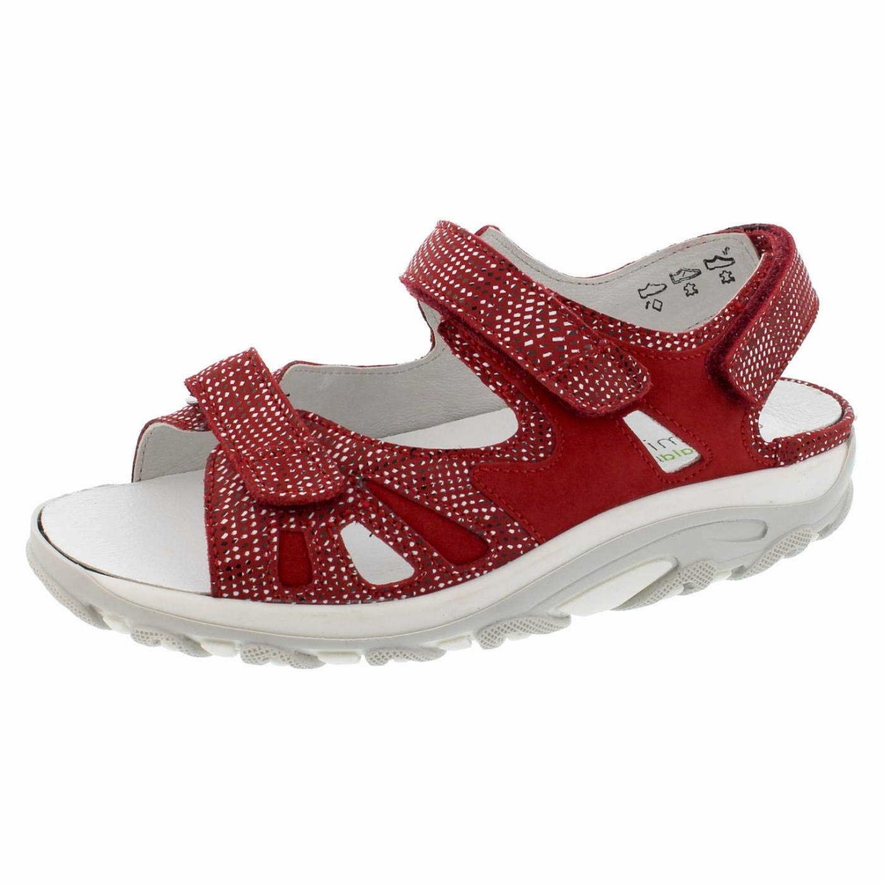 WALDLÄUFER Komfort Sandalen rot Hanni