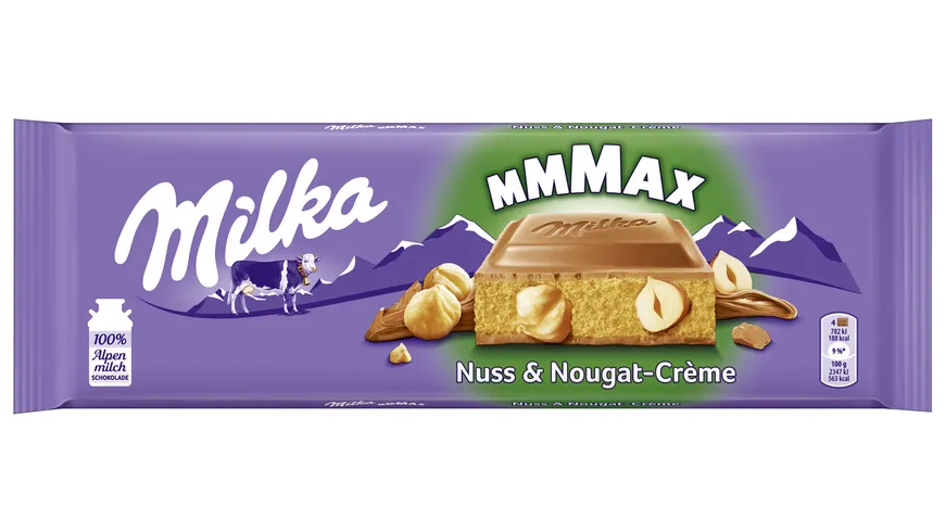 Milka Schokoladentafel Nuss & Nougat-Crème MMMAX 300 g