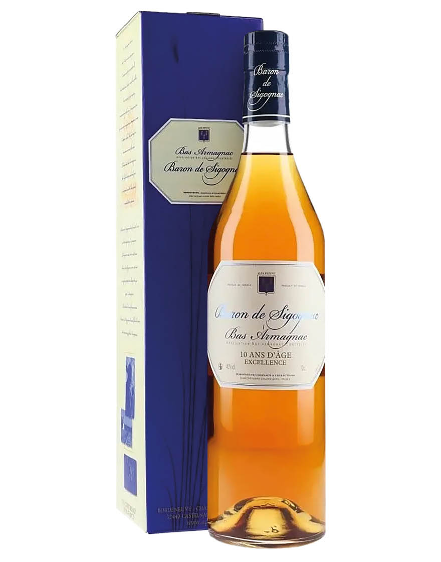 Bas Armagnac AOC VSOP Baron de Sigognac 0,7 ℓ, En Étui