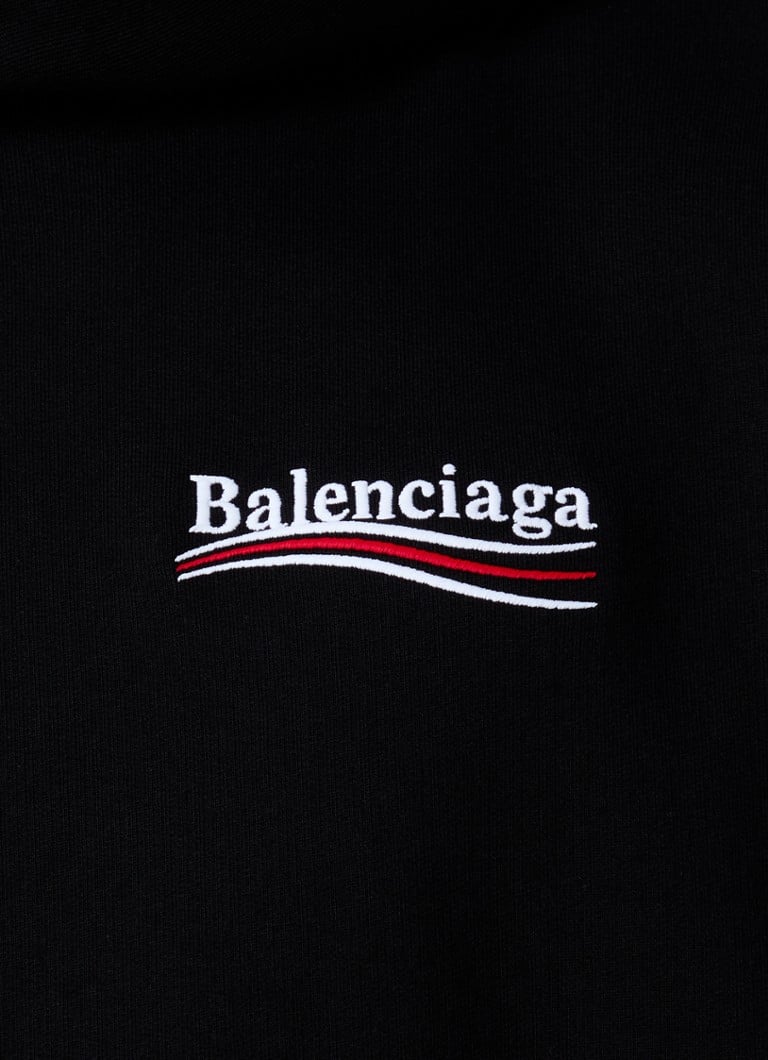 Φούτερ Balenciaga με φαρδιά γραμμή και λογότυπο και στάμπα στο πίσω μέρος