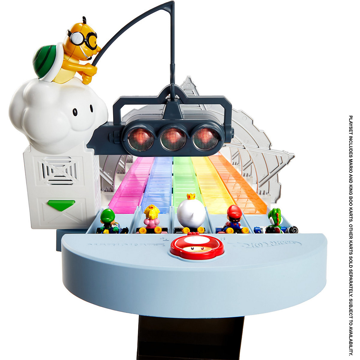 Hot Wheels Mario Kart Rainbow Road Track Set