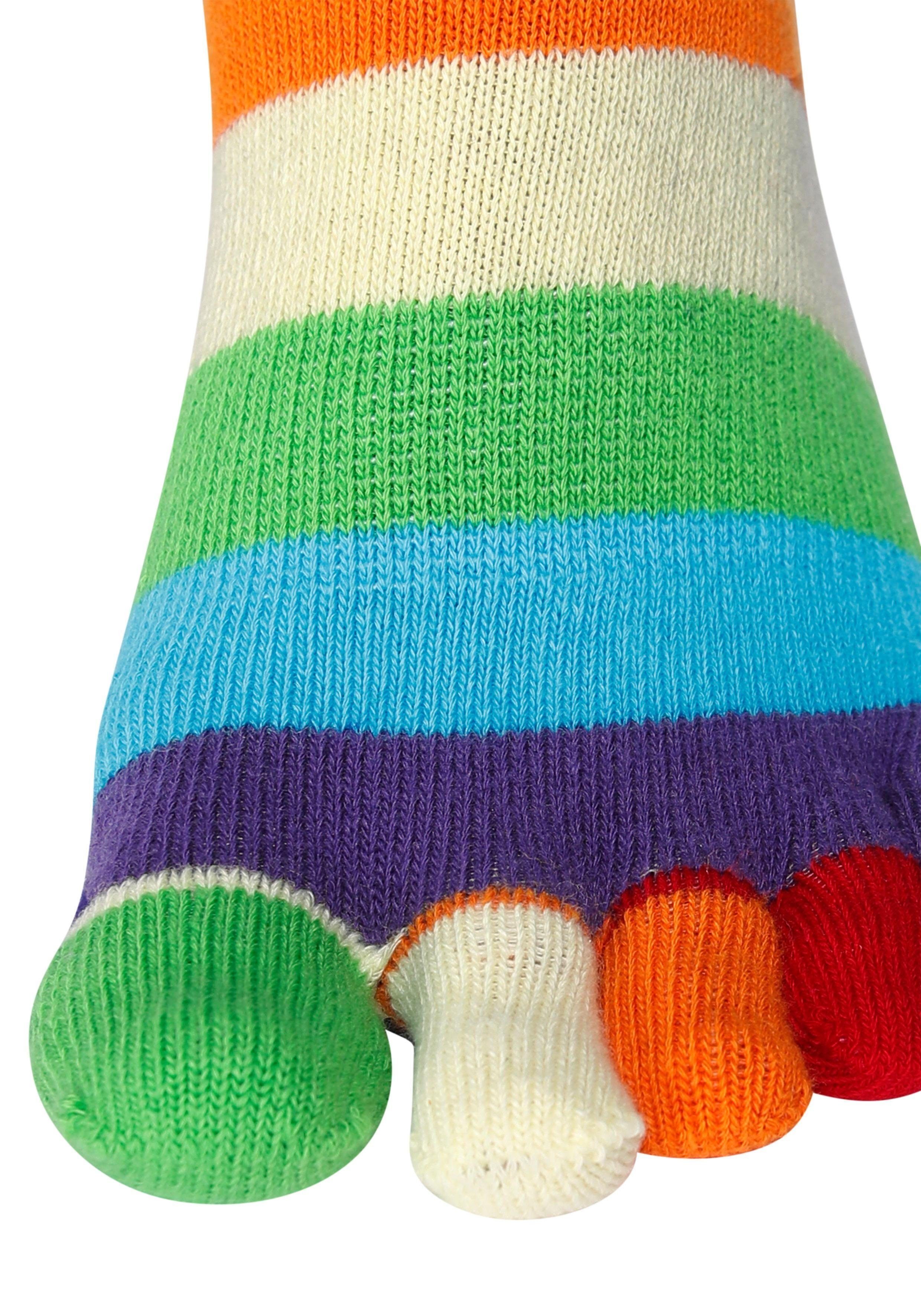 H.I.S Zehensocken im Streifenmuster weich und atmungsaktiv