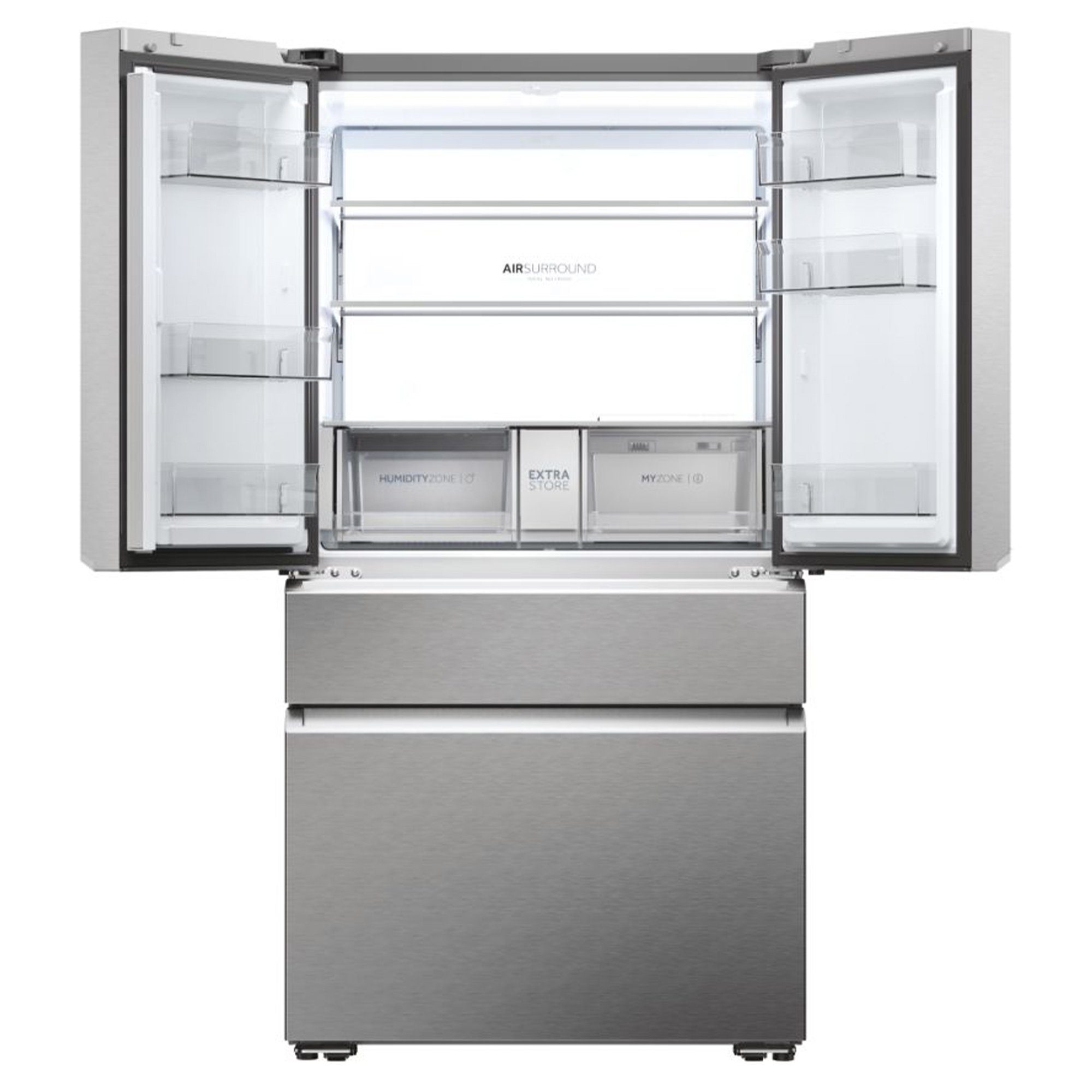 Haier French Door HFW7918ENMP, 177,5 cm hoch, 90,8 cm breit, hON-App, Total NoFrost, Air Surround, LED Lichtsäule