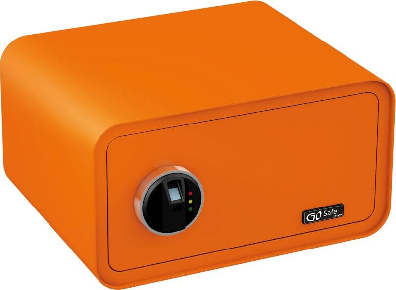 Olympia Einbruchschutztresor GoSafe 200 Orange 240 x 430 x 430 mm Fingerabdruck