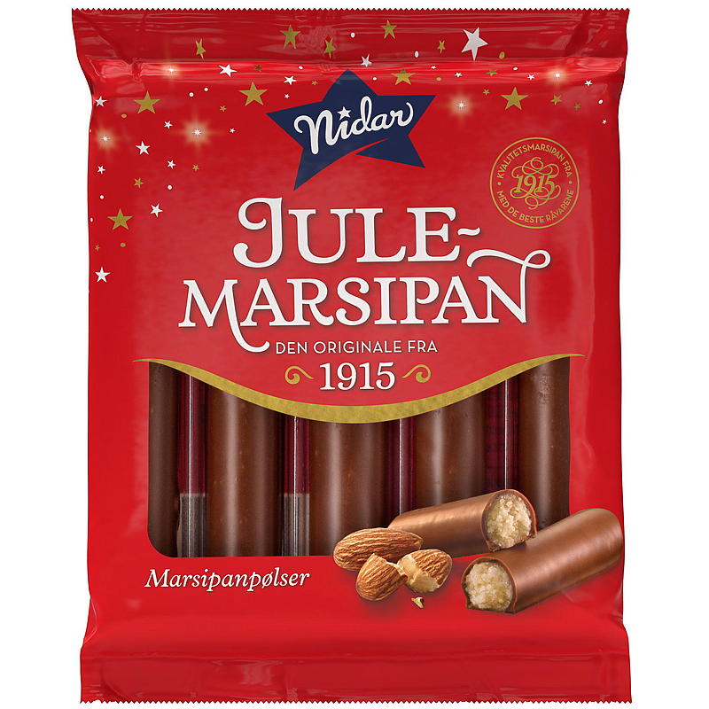 Nidar Marsipanpølser 5-pk. 110 g Nidar