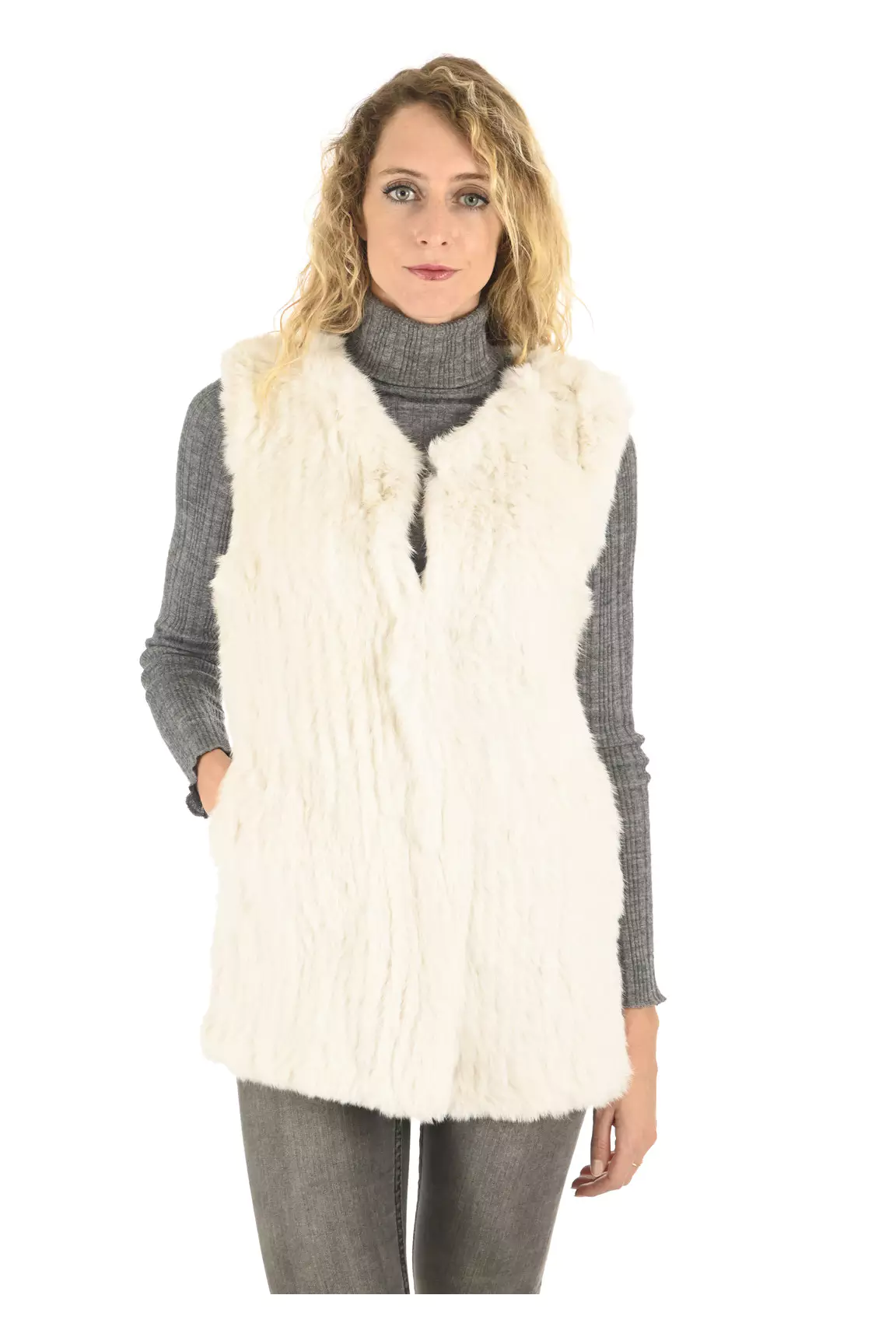 La Canadienne Autres Gilets Femme couleur beige