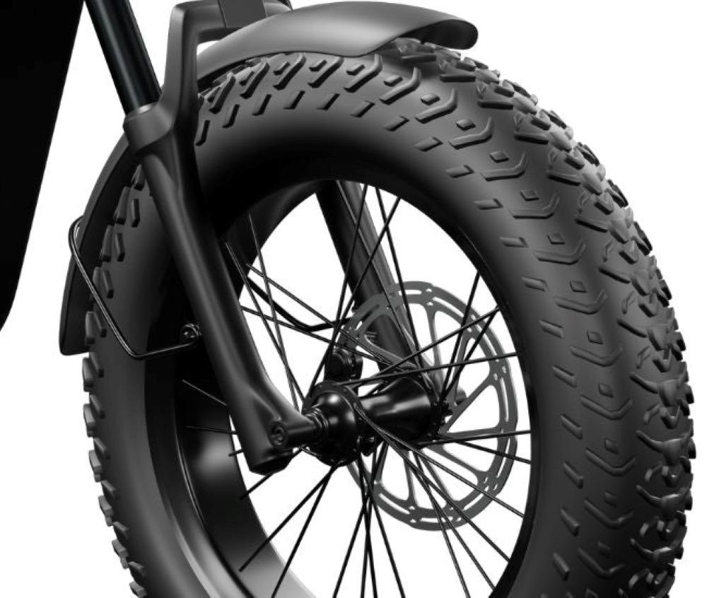 Docrooup E-Bike 20Zoll-Elektrofahrrad,48V 22.5Ah (1080Wh), SHIMANO 7-Gang, max.25km/h, Heckmotor, (Doppelbremsen vorne und hinten (hydraulisch),Vollfederung für vorne und hinten, 20 x 4 Zoll breite Luftreifen, geländetauglich)