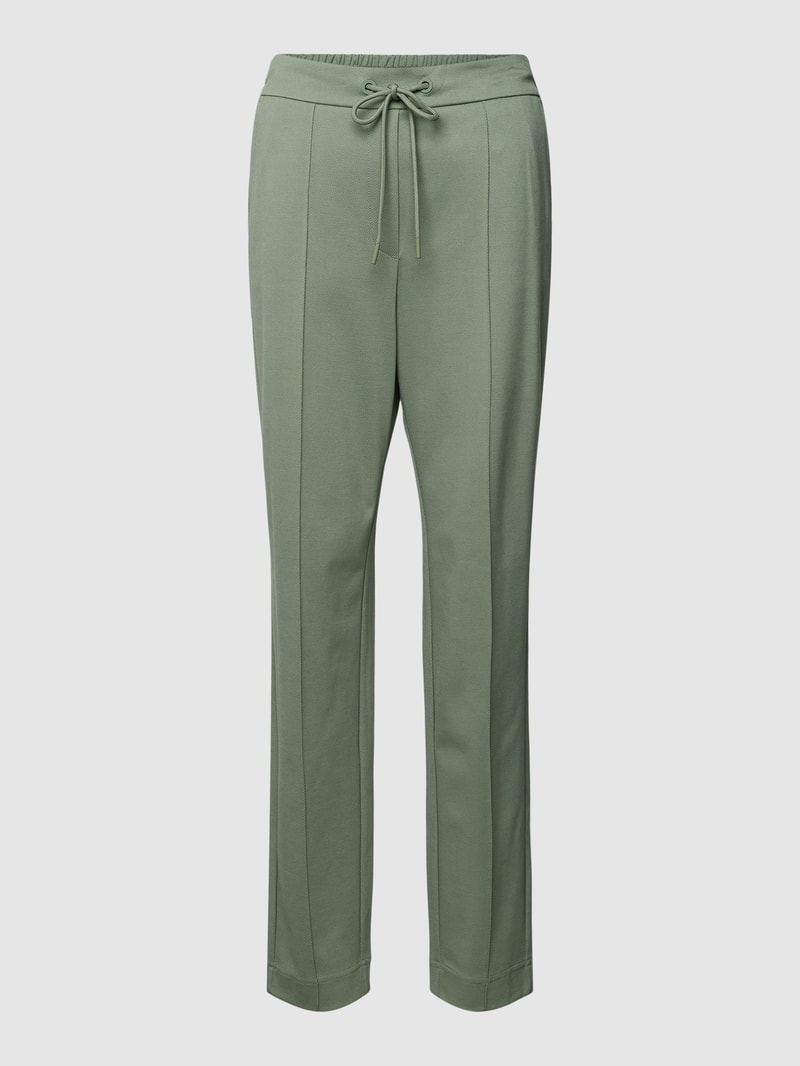 Sweatpants mit Ziernähten in hellgrün