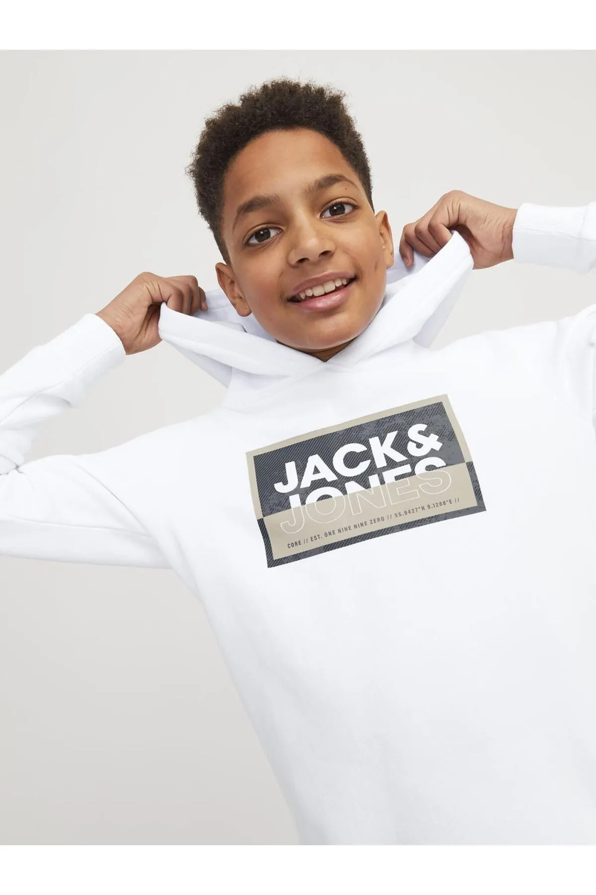 Jack & Jones Junior  Kapuzenpullover Bedruckter Kapuzenpullover Für jungs