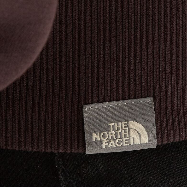 The North Face Fine Hoodie coal brown water distortion print