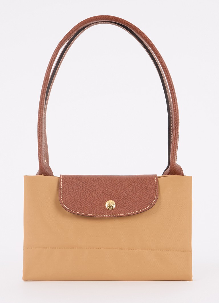 Longchamp Le Pliage Original -olkalaukku L nahkayksityiskohdilla