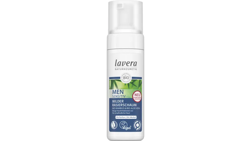 lavera MEN SENSITIV Milder Rasierschaum 150 ml
