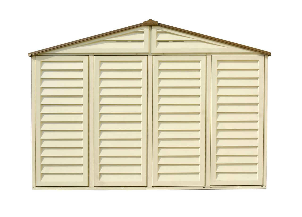 Duramax Kunststoffgerätehaus Duramax WoodBridge Plus 10 m² mit Bodenrahmen (Model 40224 -10x10´)