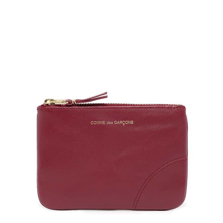 Comme des Garcons Wallet Classic Leather Line red