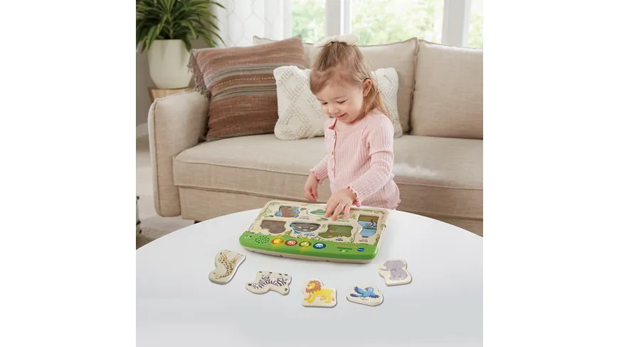 VTech - Baby - Interaktives Holz-Tierpuzzle