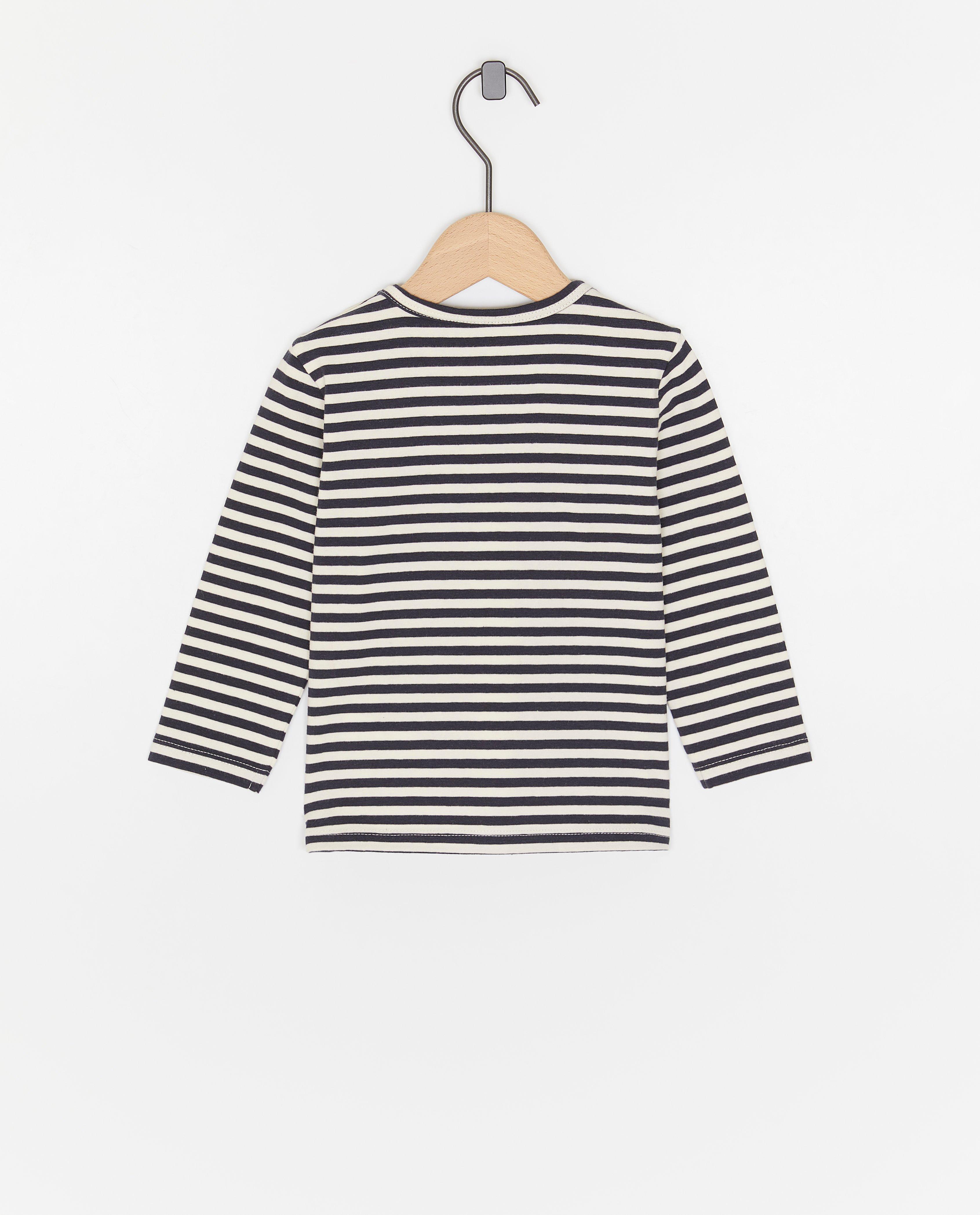 Tricou Cuddles and Smiles cu inscripție, Kapoen albastru închis