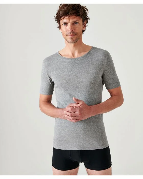 Lot de 2 tee-shirts Essential col rond, manches courtes