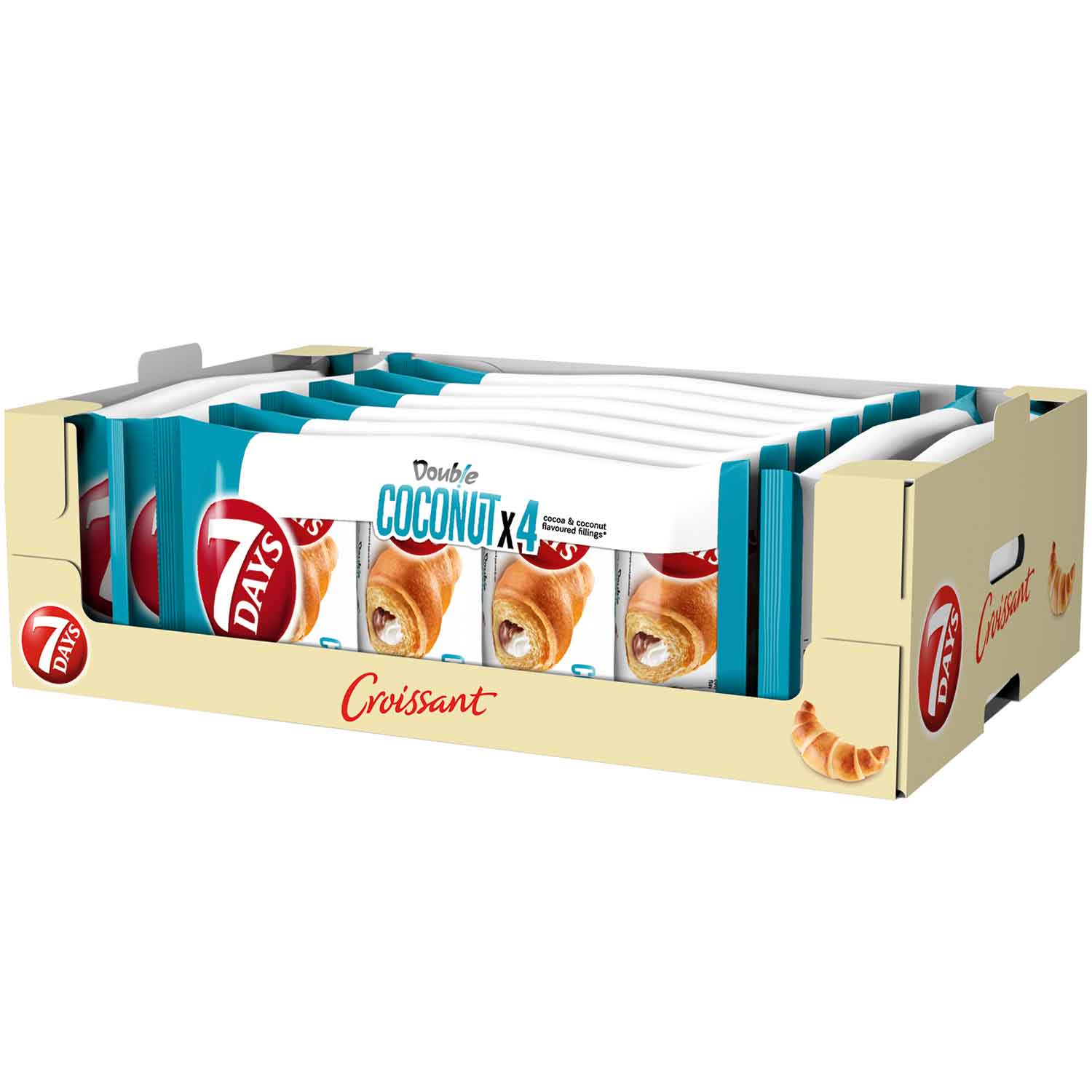 7Days Double Croissant Kokosnuss 4x60g