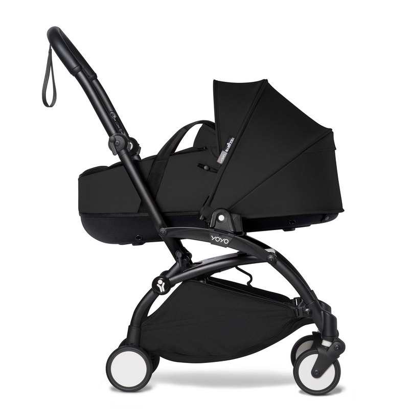 Poussette Yoyo2 4 roues châssis noir nacelle noire Babyzen