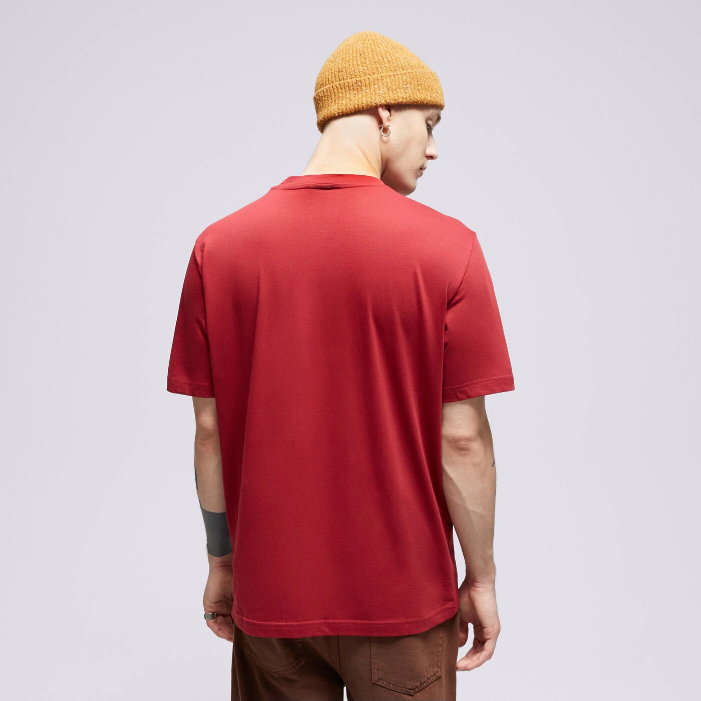 CHAMPION T-SHIRT CREWNECK Dunkelrot