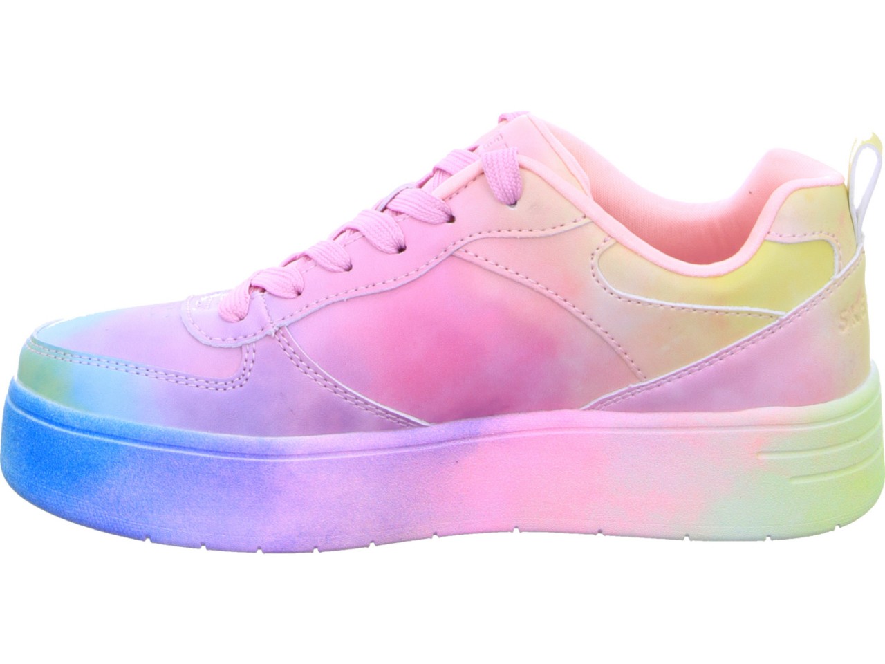 SKECHERS Freizeit Schnürer bunt Court High-ELECTRIC REMIX
