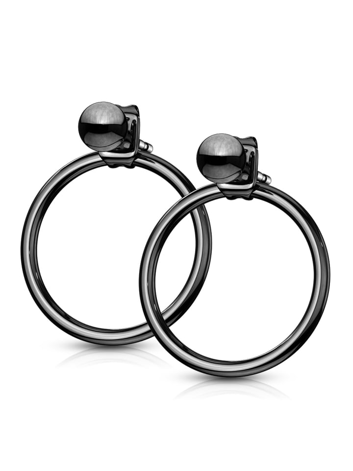 Bungsa Ohrstecker in Schwarz günstig kaufen onesize