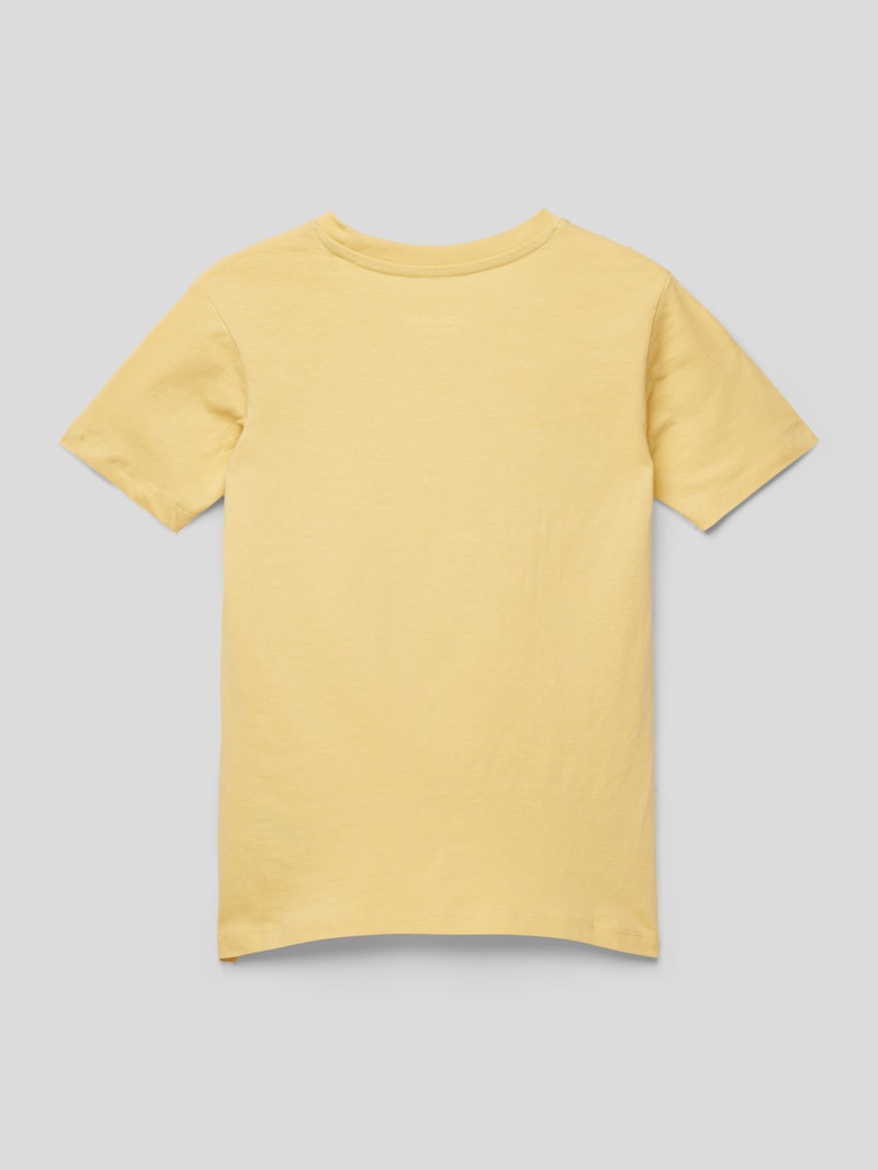 T-Shirt mit Motiv-Print Modell 'GEM' in hellgelb