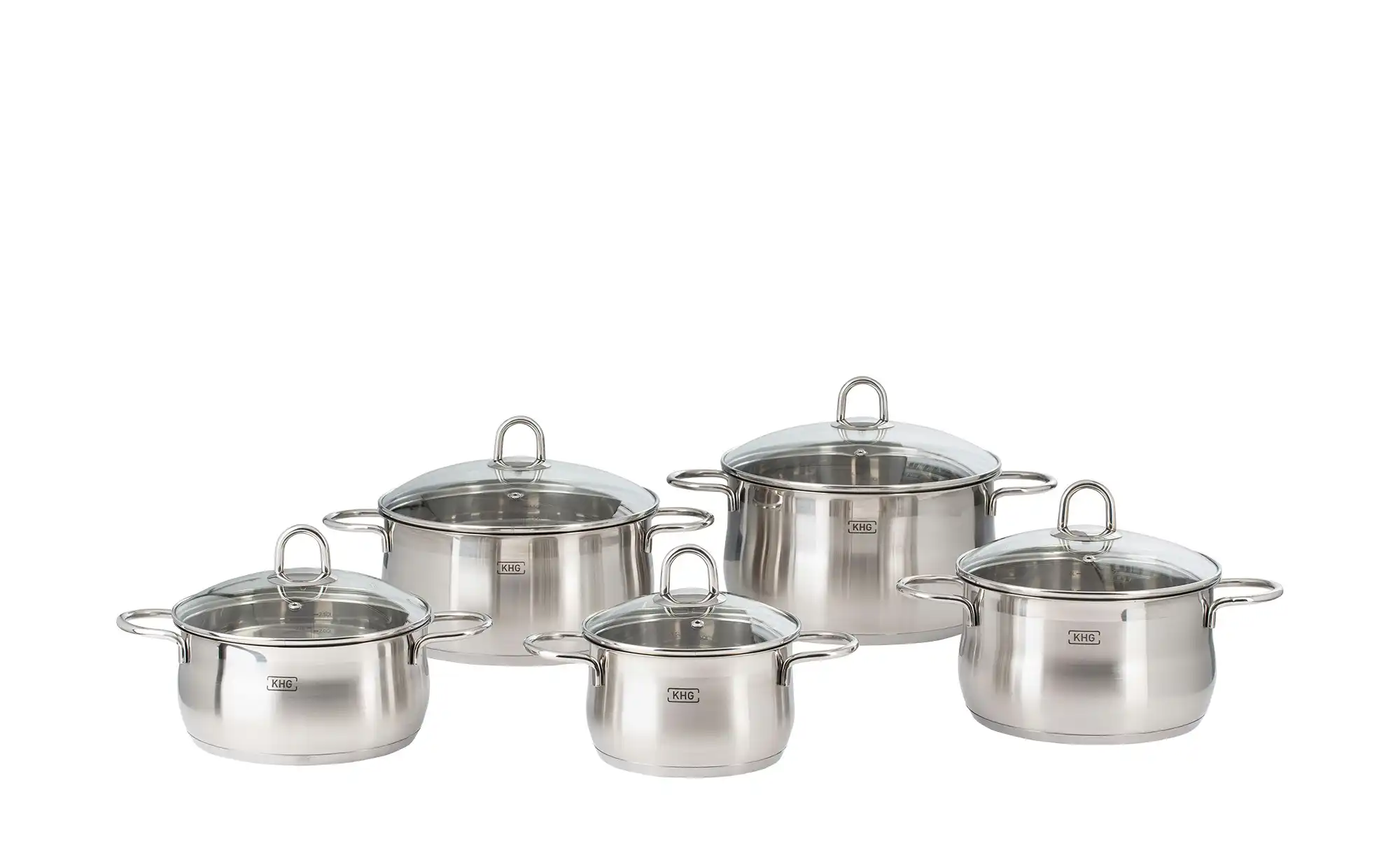 KHG Topfset, 5-teilig Platin
