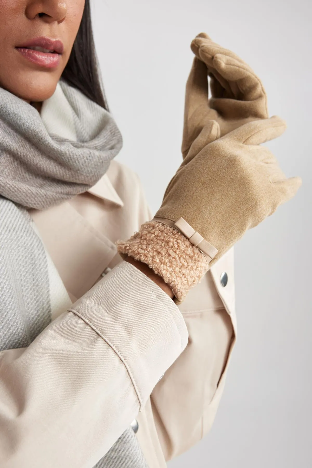 DeFacto  Handschuhe - Beige - Unifarben
