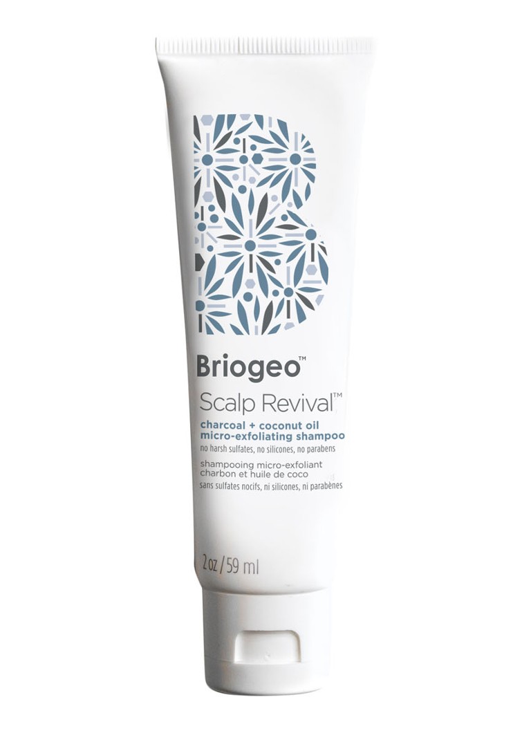 Șampon microexfoliant Briogeo Mini Scalp Revival™ cu cărbune și ulei de cocos - Format de călătorie