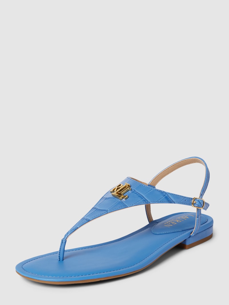 Sandalen mit Label-Details Modell 'ELLINGTON' in royalblau