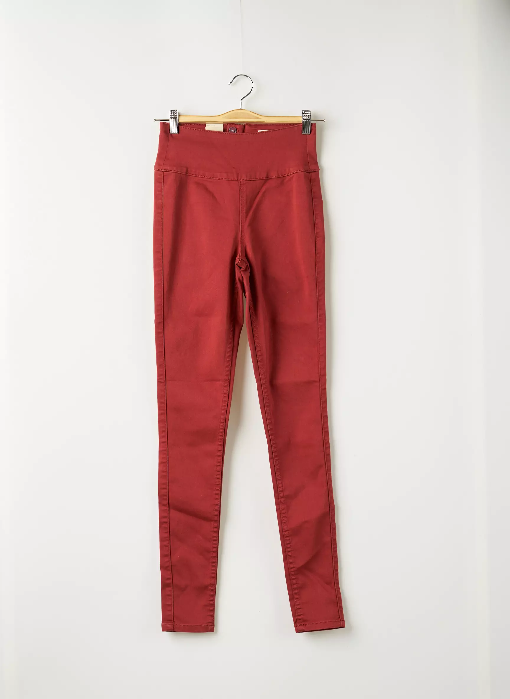Pieces Pantalons Slim Femme couleur orange