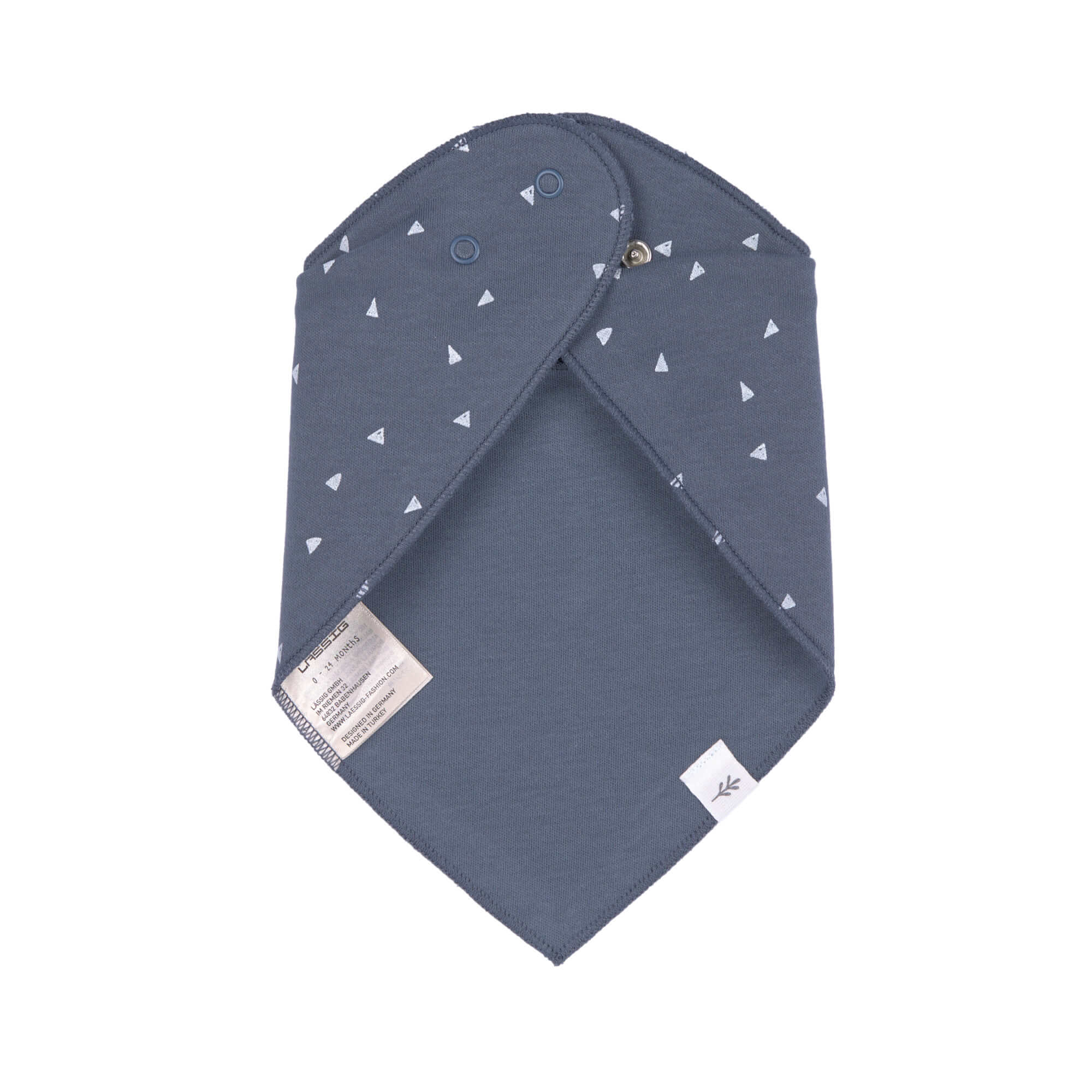 Dreieckstuch Baby (2 Stk) - Bandana, Blue Grey