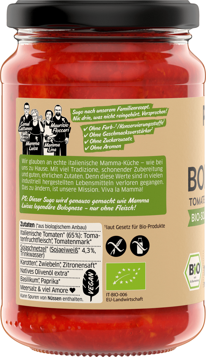Tomatensoße, Bolognese, vegan, 340 g