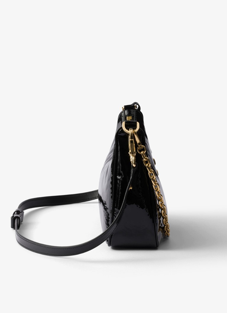 Prada Re-Edition patent leather shoulder bag