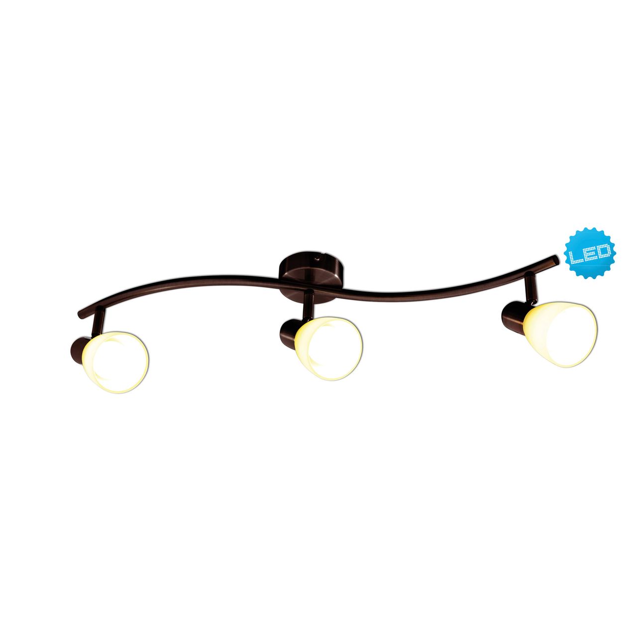 Näve Leuchten 3er LED-Wand-u.Deckenspot 