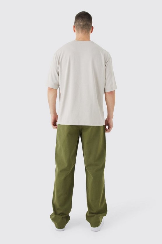 Tall lockere Chino-Hose